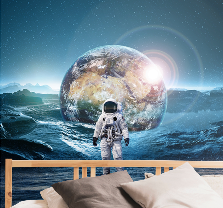 Stars and Space wall mural - TenStickers
