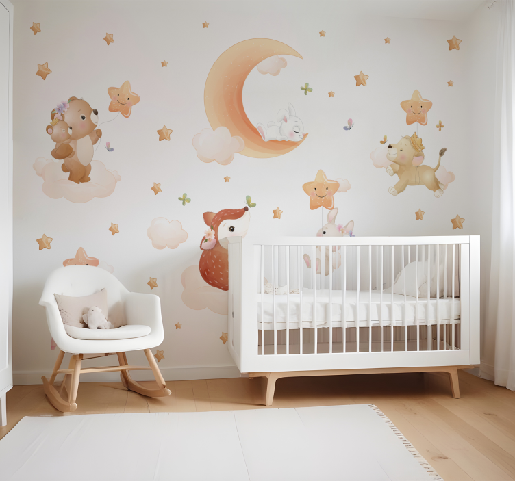 Sweet dreams nursery wall mural - TenStickers