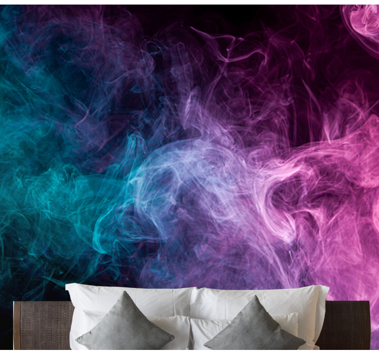 Swirling blue and purple Marriage Wall Murals - TenStickers
