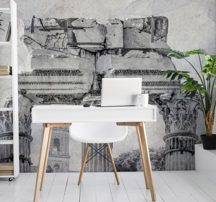 Temple of silence 3D Wall Mural - TenStickers