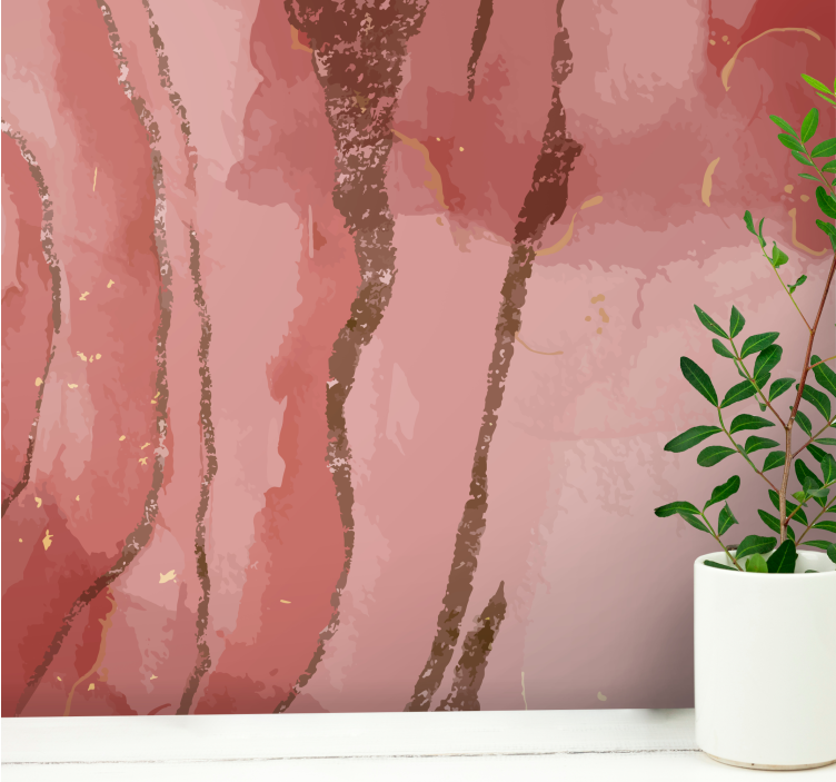 Texture wall mural elegant vein design - TenStickers