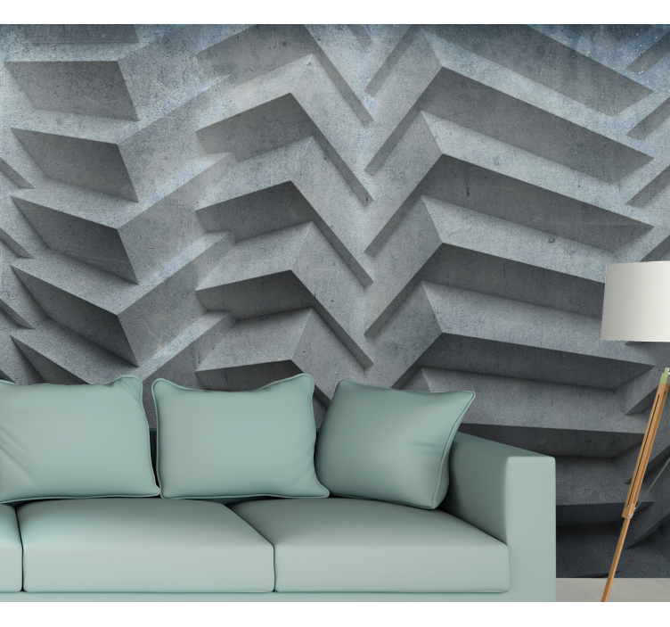 Texture wall mural geometric surface designs - TenStickers