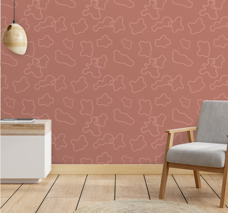 Texture wall mural natural form design - TenStickers