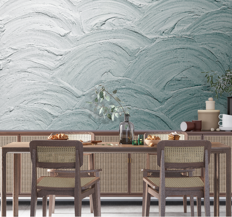 Texture wall mural textured wave design - TenStickers
