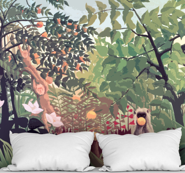 Tropical Vintage Jungle Forest Wall Mural - TenStickers