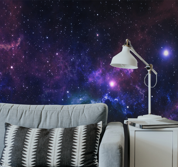Universe with thousand of  stars wall mural - TenStickers