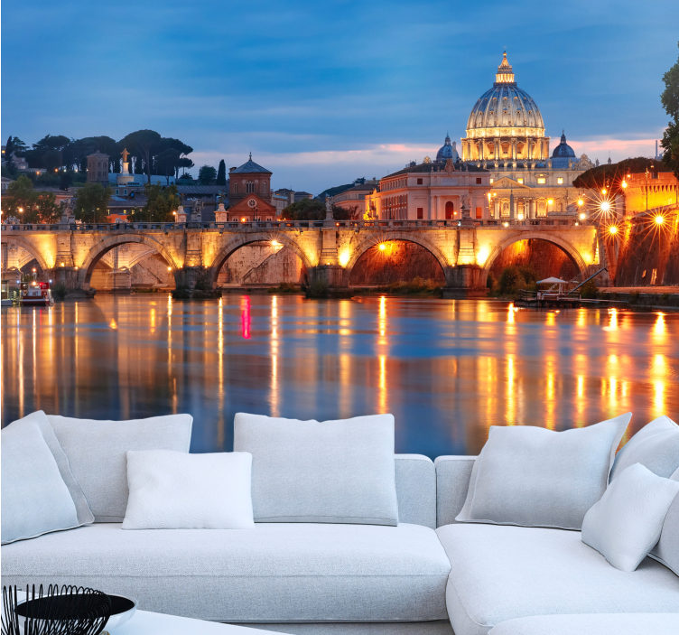 Vatican City reflected wall mural - TenStickers