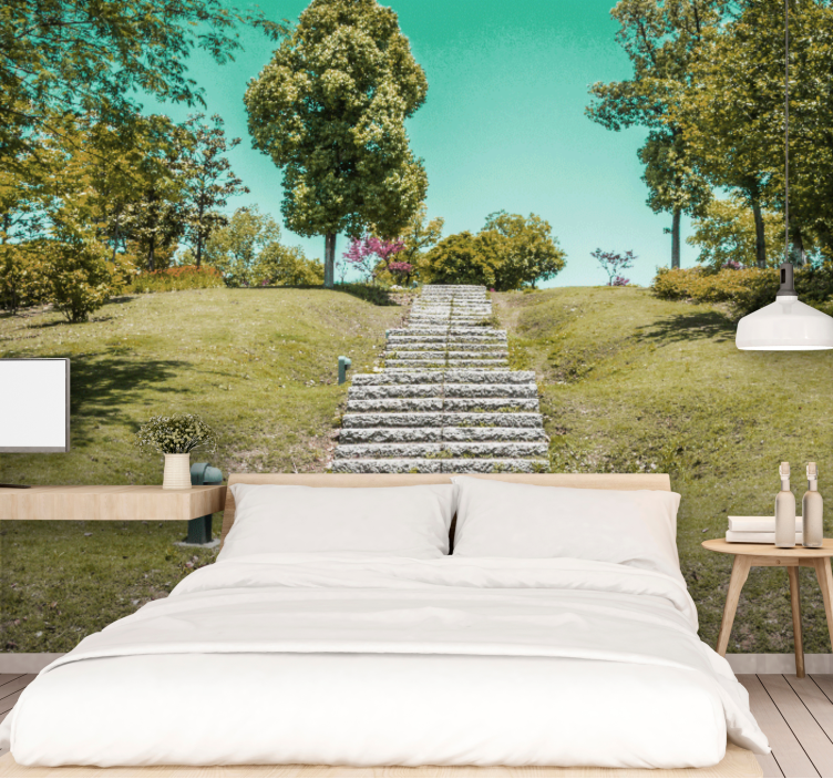 Walkway garden Bangkok Marriage Wall Murals - TenStickers