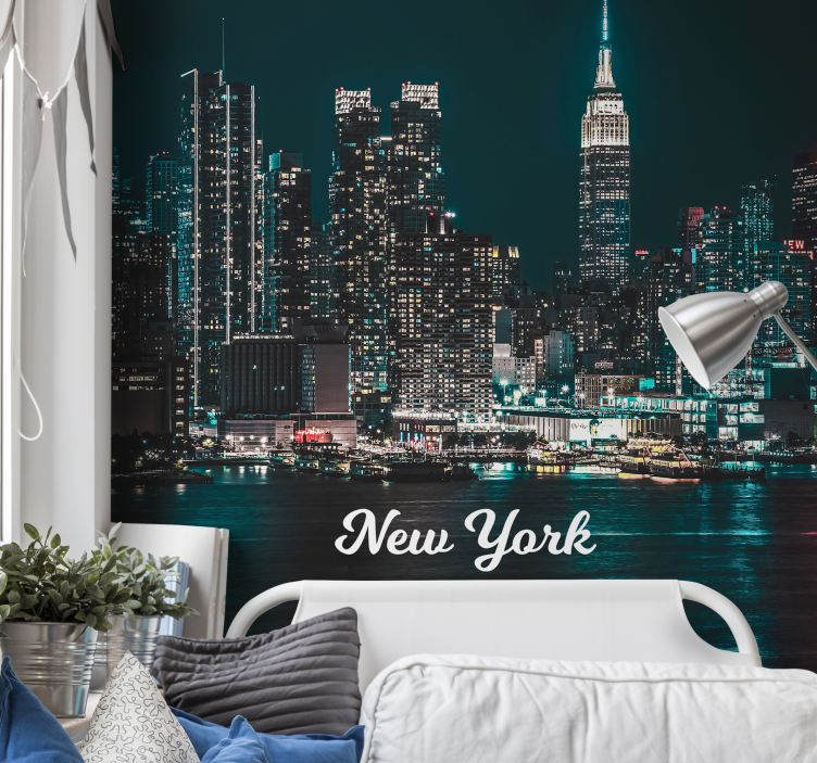 Wall mural customizable city name wall mural - TenStickers