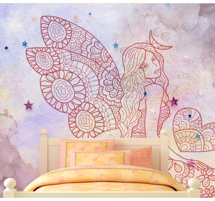 Wall mural fantasy heartfelt fairy tale - TenStickers