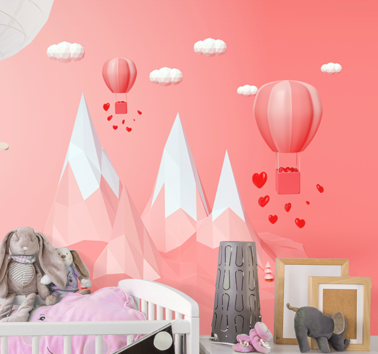 Wall mural fantasy hot air balloons art - TenStickers