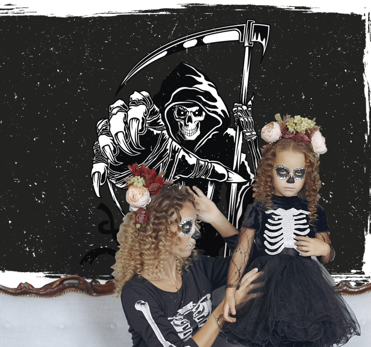 Wall mural halloween grim reaper artwork - TenStickers