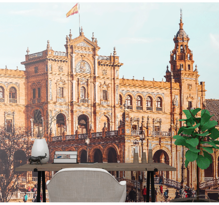 Wall mural madrid historic spanish architecture - TenStickers