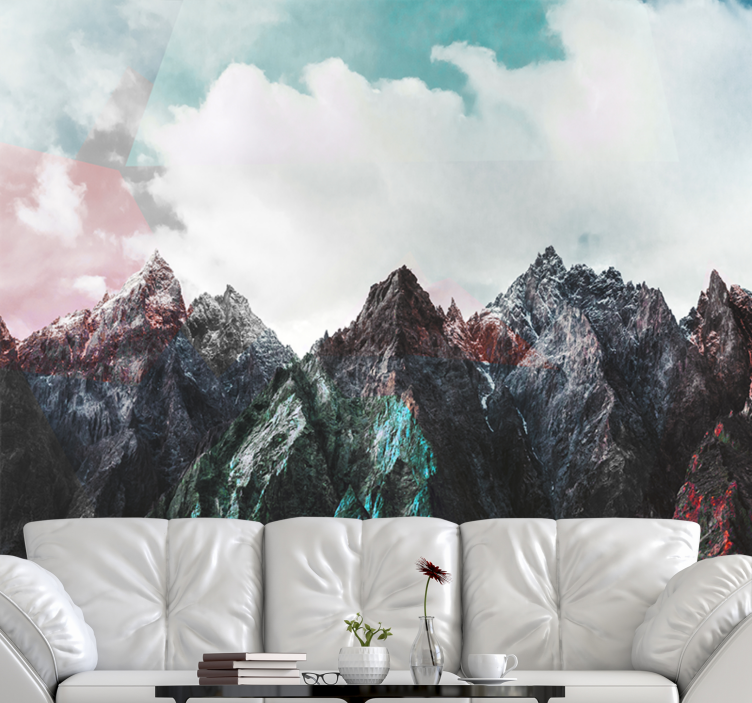 Wall mural mountain majestic mountain peaks - TenStickers