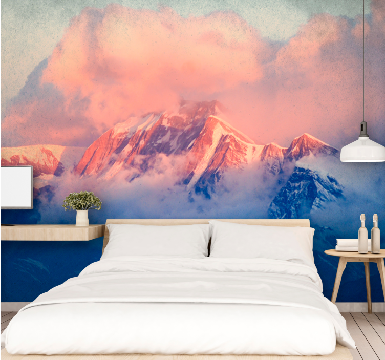 Wall mural mountain majestic peak landscape - TenStickers