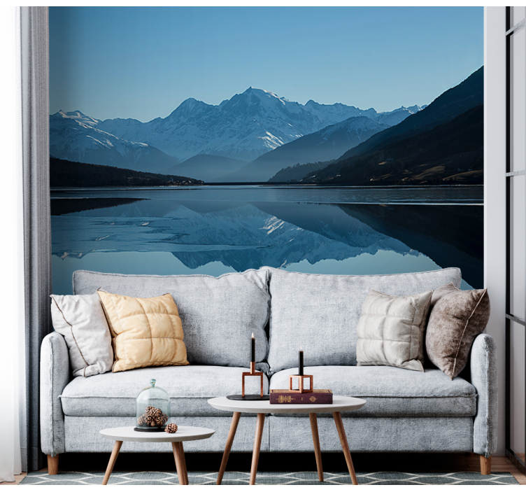 Wall mural mountain serene mountain reflections - TenStickers