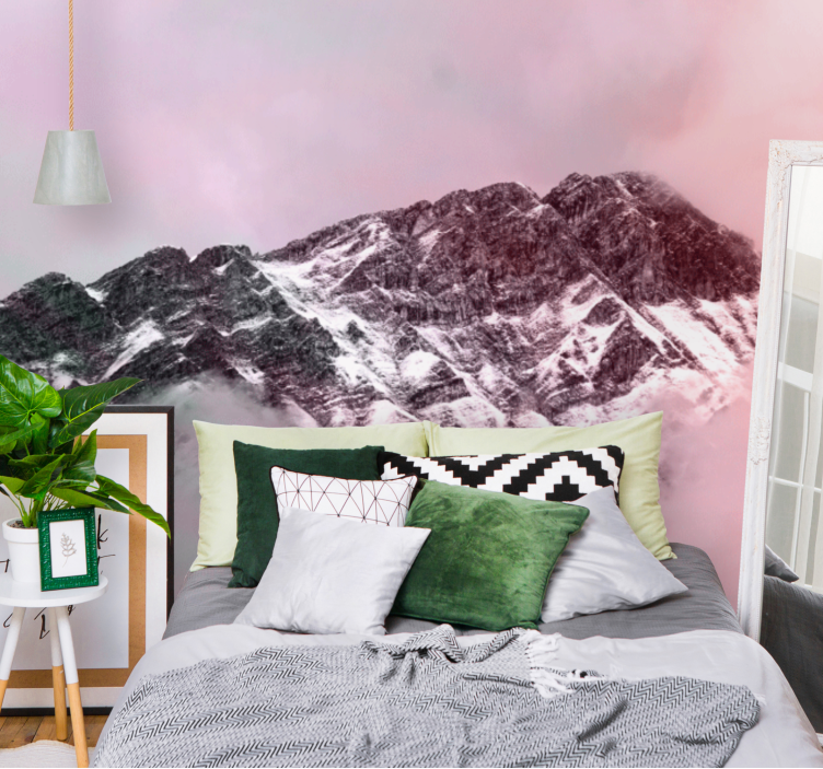 Wall mural mountain snowy mountain peak - TenStickers