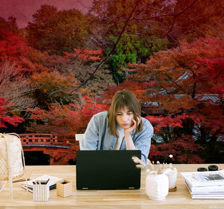 Wall mural nature autumn tranquility - TenStickers