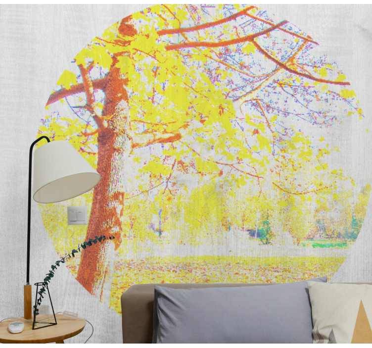 Wall mural nature autumn tree landscape - TenStickers