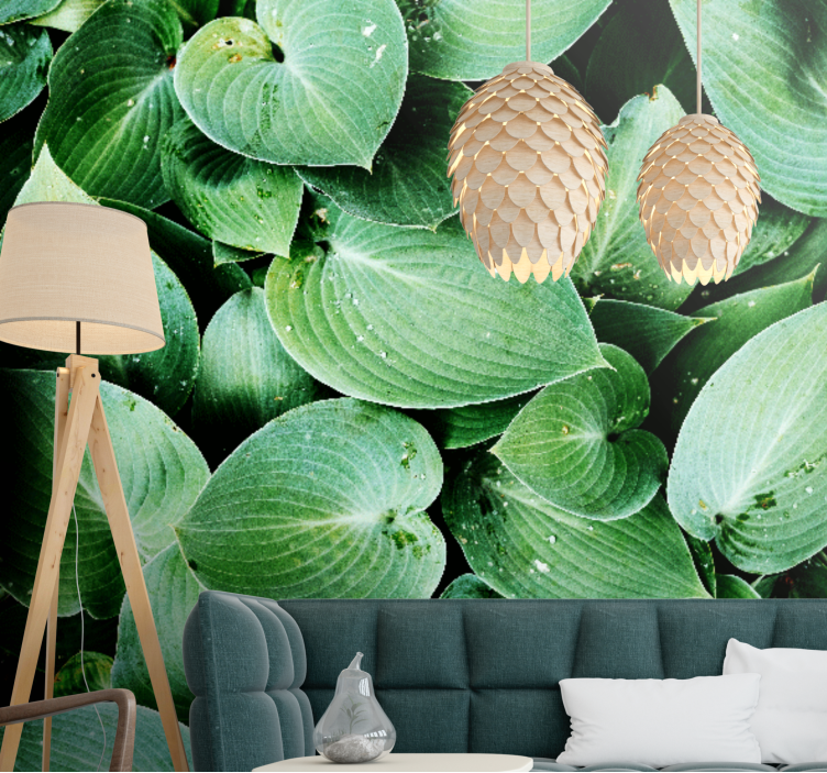 Wall mural nature lush green foliage - TenStickers