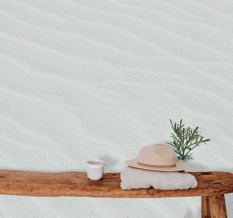 Wall mural nature sand and greenery - TenStickers