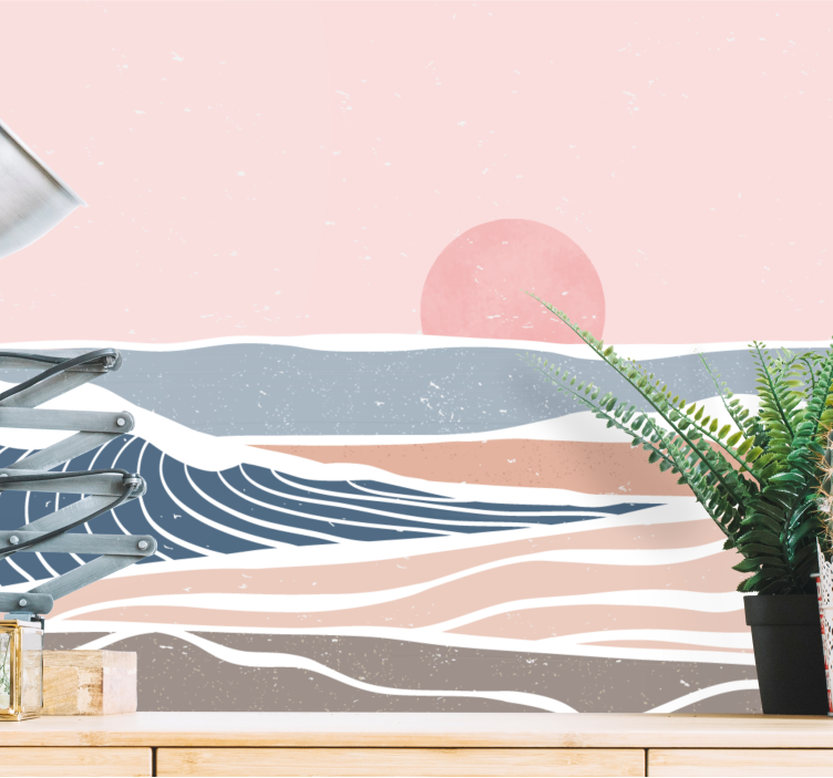 Wall mural nature serene coastal view - TenStickers