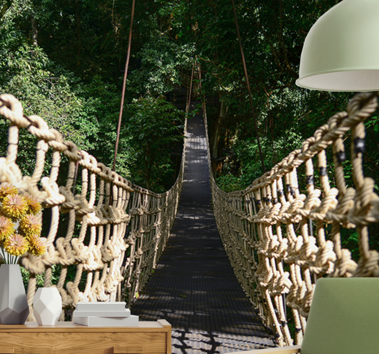 Wall mural nature suspended forest path - TenStickers
