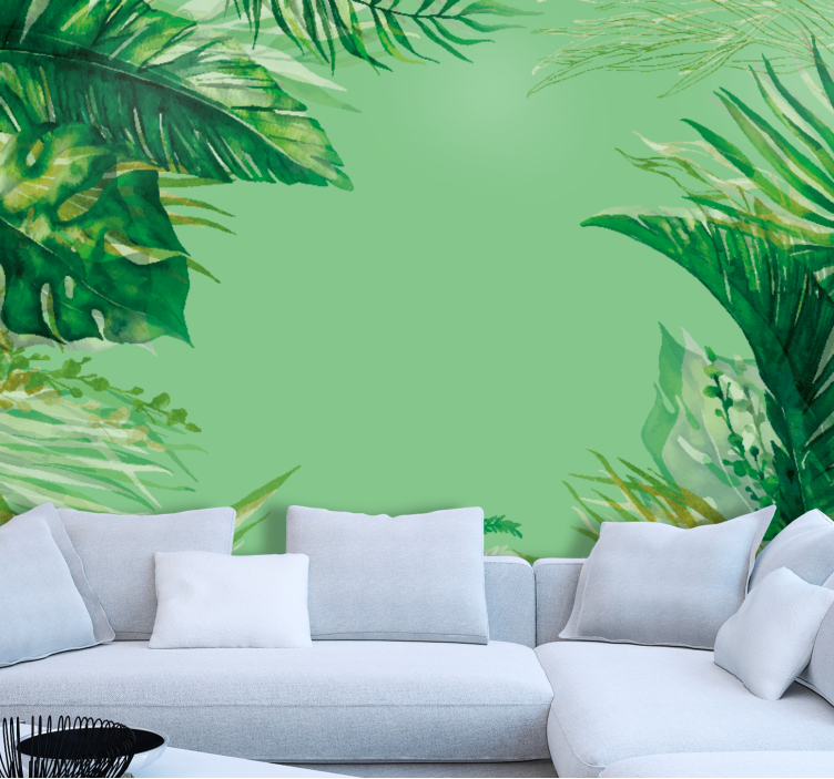 Wall mural nature tropical foliage design - TenStickers