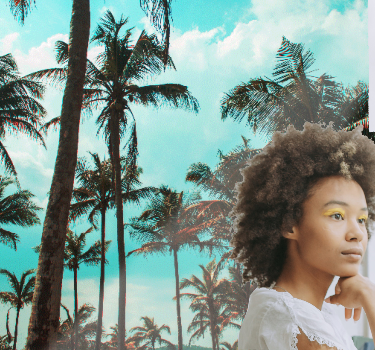 Wall mural nature tropical palm trees paradise - TenStickers