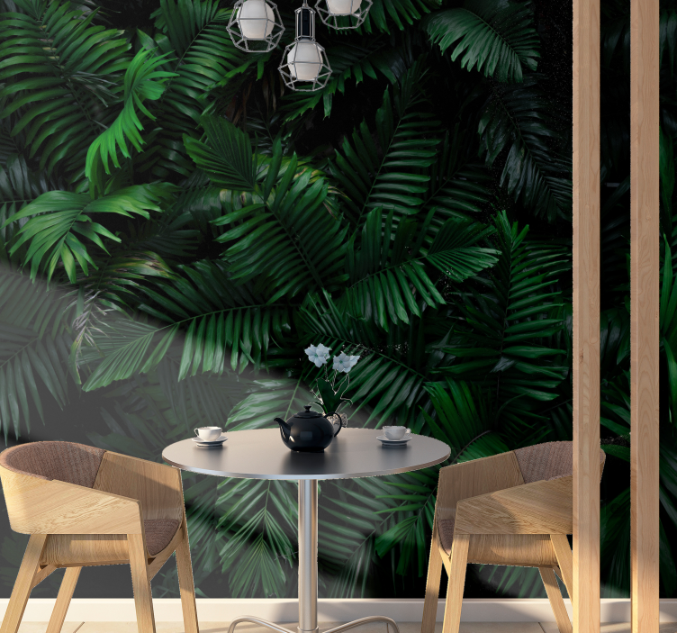 Wall mural nature verdant retreat haven - TenStickers