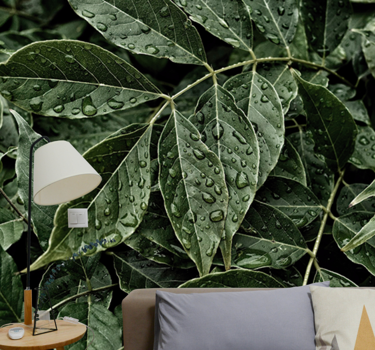 Wall mural nature vibrant foliage design - TenStickers