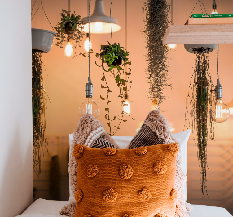 Wall mural nature with hanging greenery touches - TenStickers