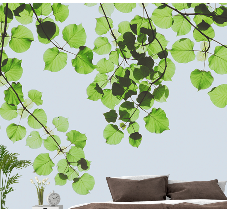 Wall mural trees leafy branches canopy - TenStickers