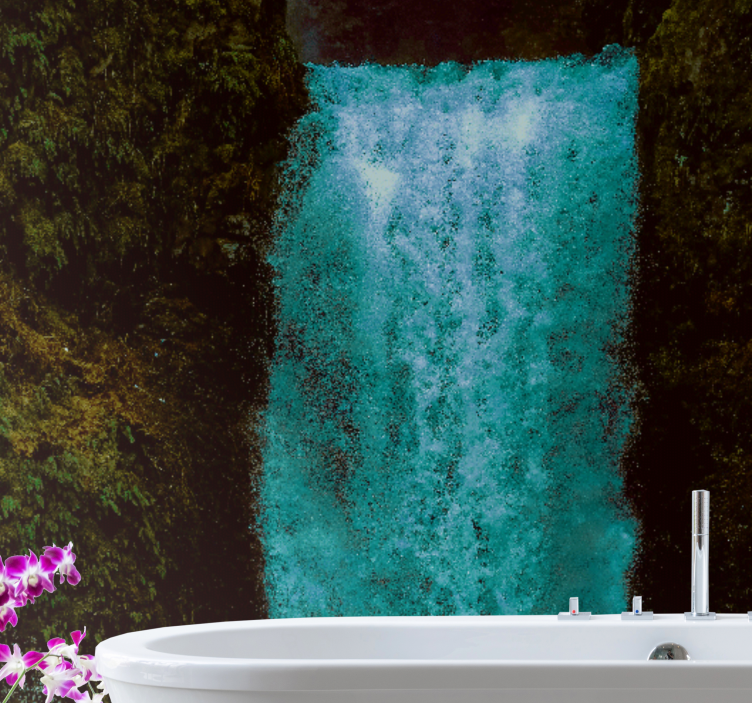Wall mural waterfall grand waterfall stream - TenStickers