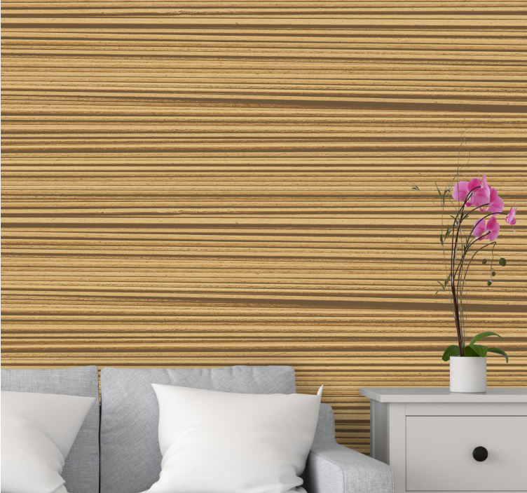 Woods wall mural natural wood grain design - TenStickers