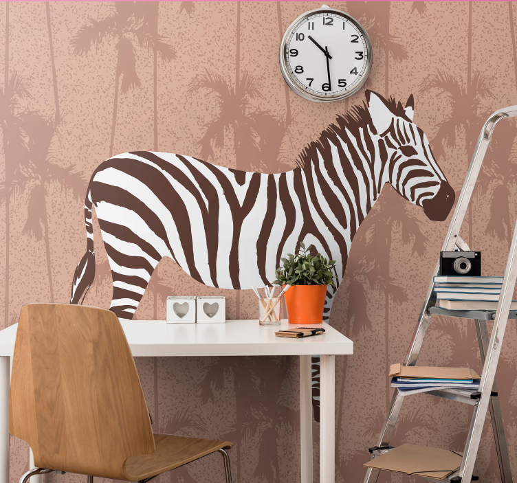 Zebra in Nature animals wall mural - TenStickers
