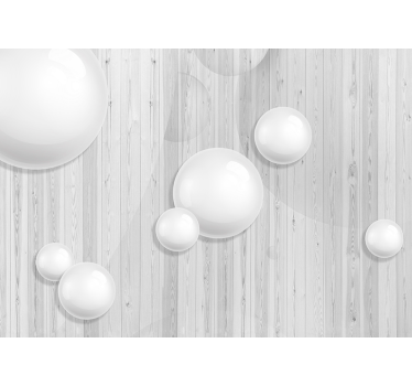 3D Sphere Wall Mural - TenStickers