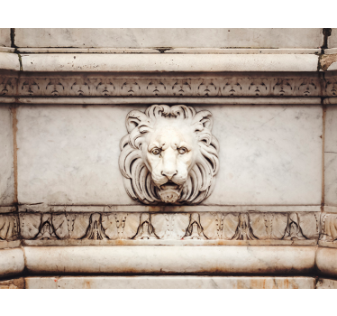 3D stone lion Art Wall Mural - TenStickers