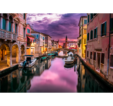 Sunset over Venice mural wallpaper - TenStickers