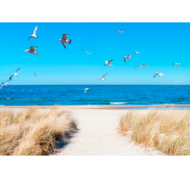 Beach Sunset Wall Mural - TenStickers