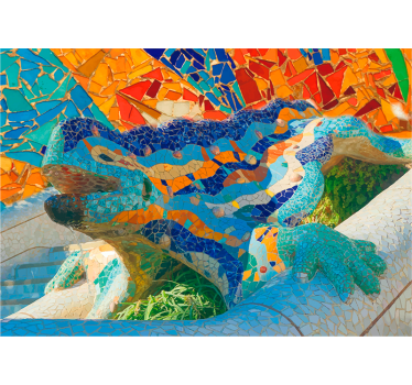 Parc Güell Lounge Photo Wallpaper - TenStickers