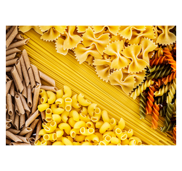 Different Pasta pattern wall mural - TenStickers