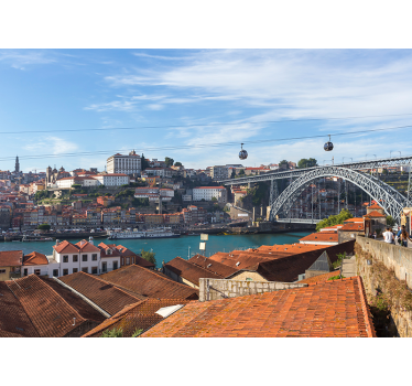 Porto Panorama mural wallpaper - TenStickers
