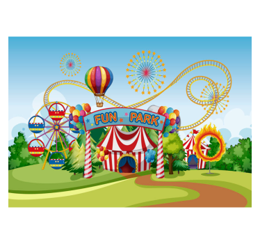 Fun park  Children´s Wall Murals - TenStickers