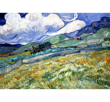Artistic Van Gogh Iris Art Wall Mural - TenStickers
