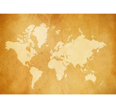 World map vintage wall mural - TenStickers