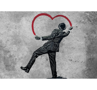 Banksy graffiti on the wall Urban Art Wall Mural - TenStickers