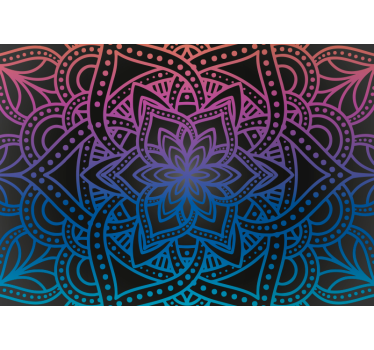 Calming floral zen wall mural - TenStickers