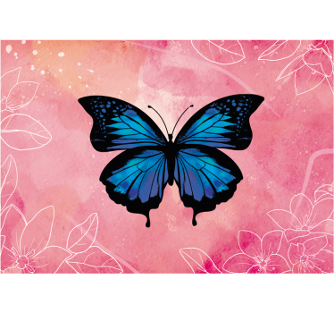 Beautiful and Colorful butterfly murals - TenStickers
