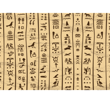 Ancient Script Motifs art wall mural - TenStickers